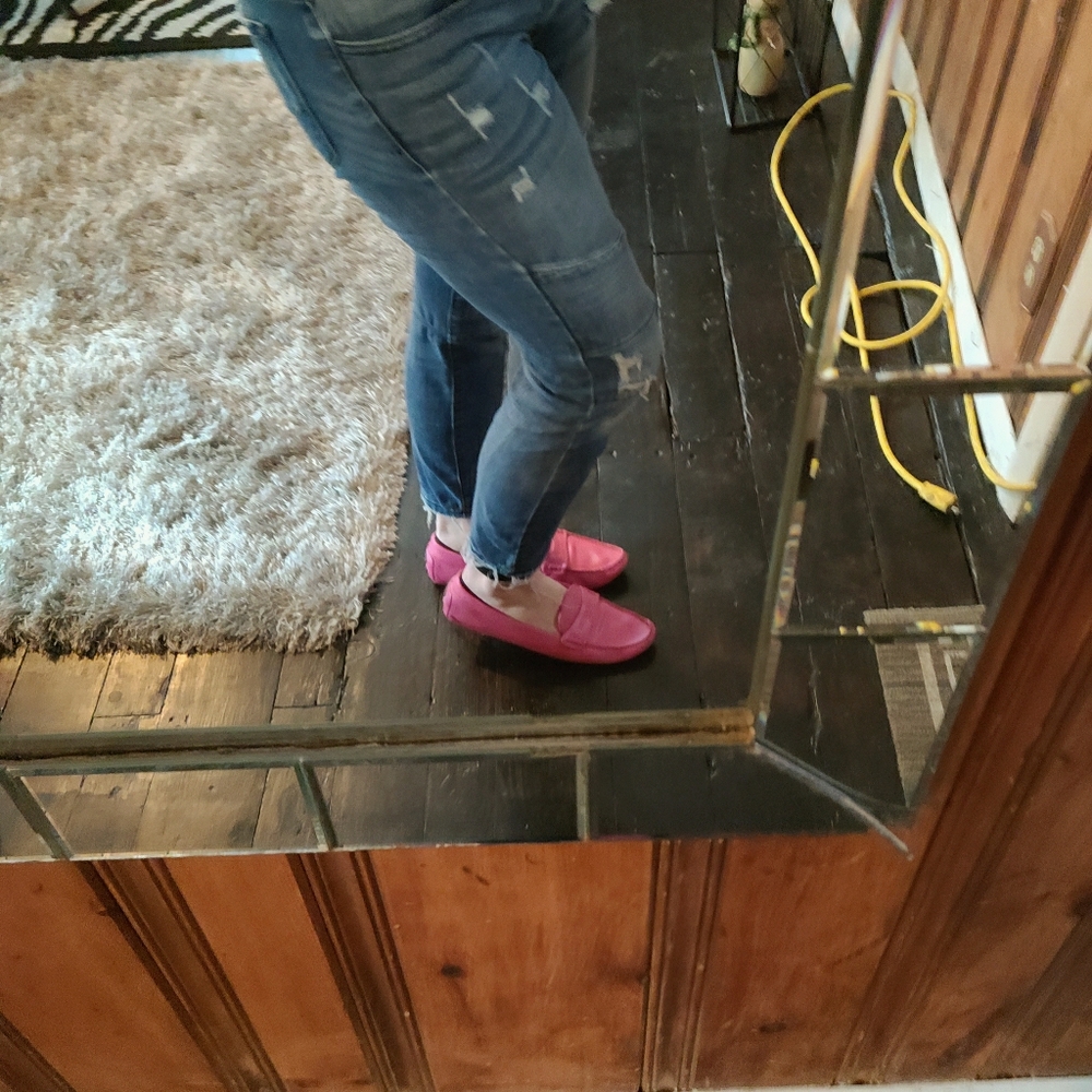 Louis Vuitton pink leather shoes